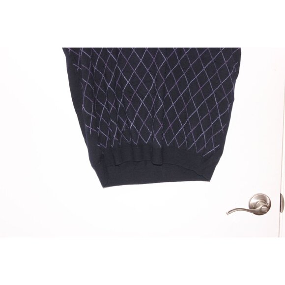 Brooks Brothers Mens Argyle Sleeveless Sweater Vest L 100% Merino Wool Blue - Picture 3 of 8